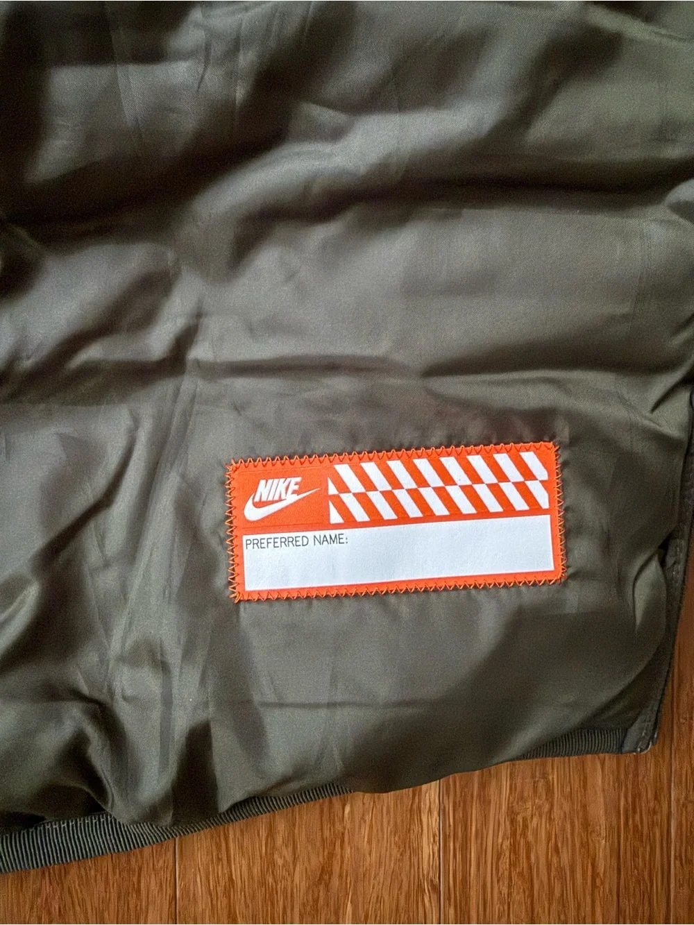 Nike Kids Hooded Puffer Jacket - Olive Green - Youth XL